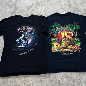 2-Ron Jon Surf Shop Cocoa Beach peace sign frogs Parrots Toucan party astronaut